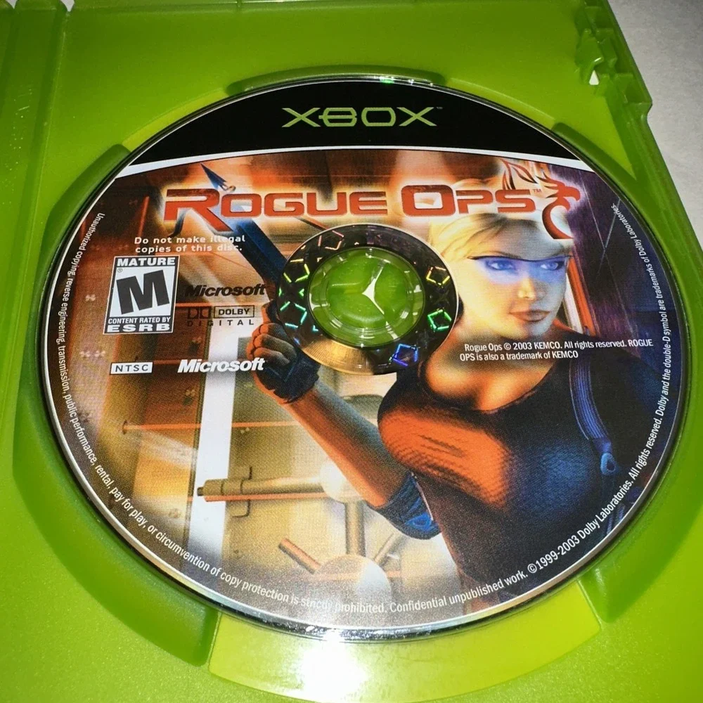 Rogue Ops (Xbox, 2003) Complete w/ Manual CIB Near Mint Disc Excellent Condition